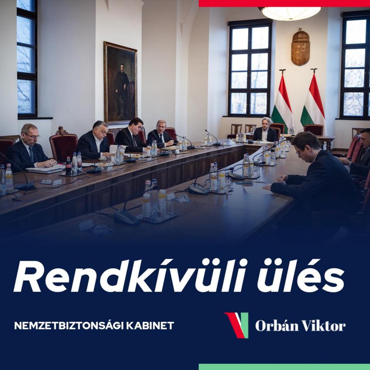 Orbán Viktor vezetésével összeült a nemzetbiztonsági kabinet