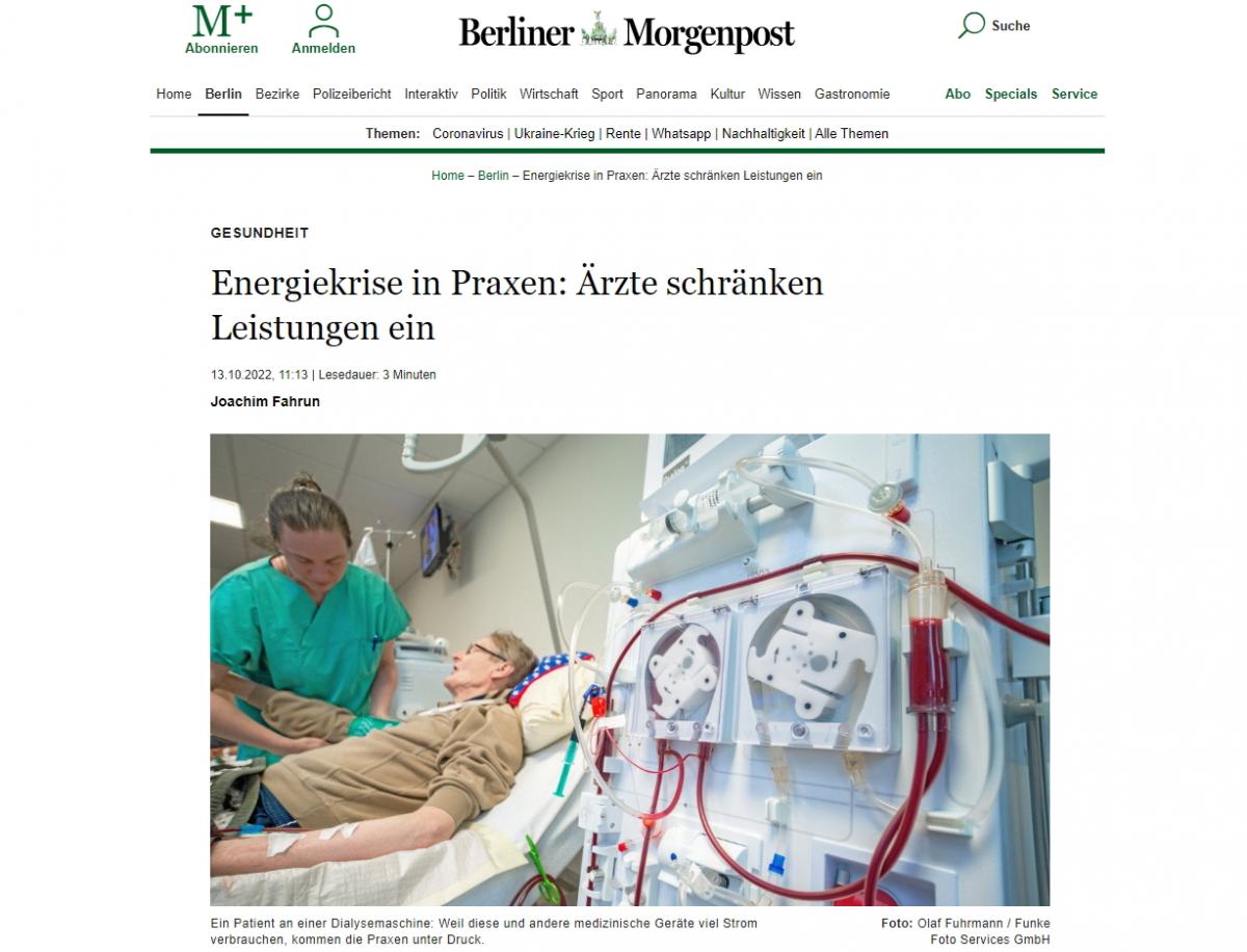 Energiaválság a berlini rendelőkben: az orvosok korlátozzák a szolgáltatásokat