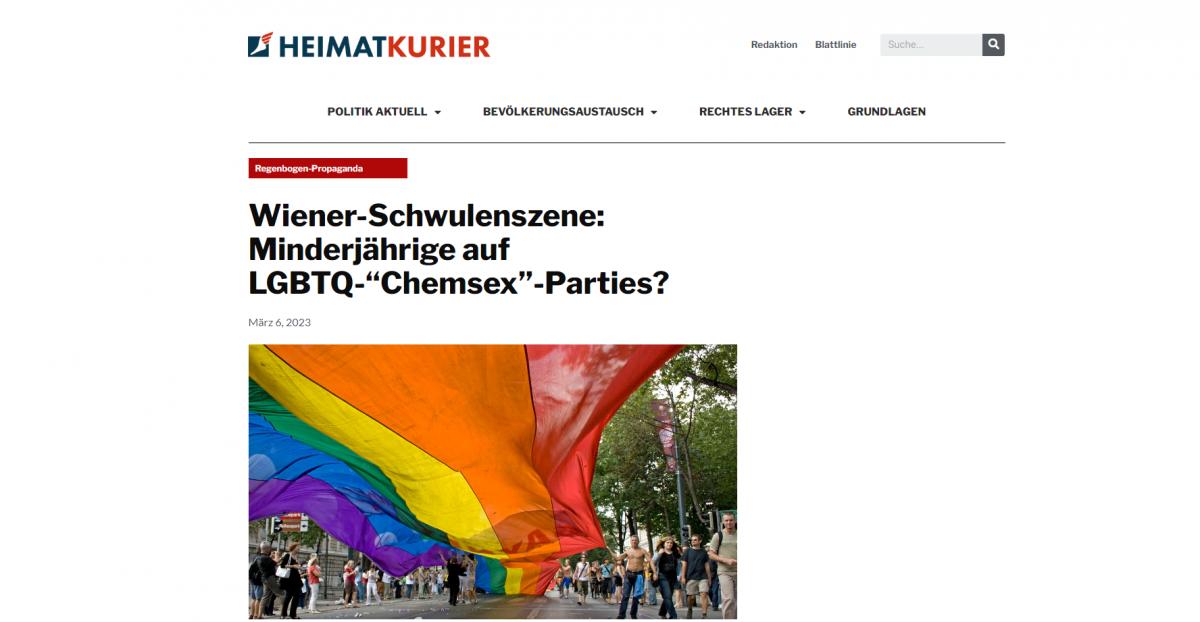 Botrány Bécsben: kiskorúak a melegek "chemsex" partijain
