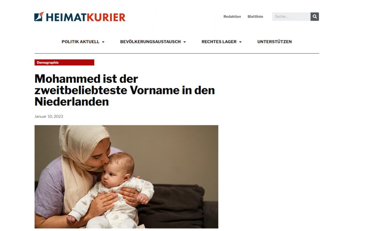 Hollandia: a Mohammed a második legnépszerűbb újszülött-keresztnév
