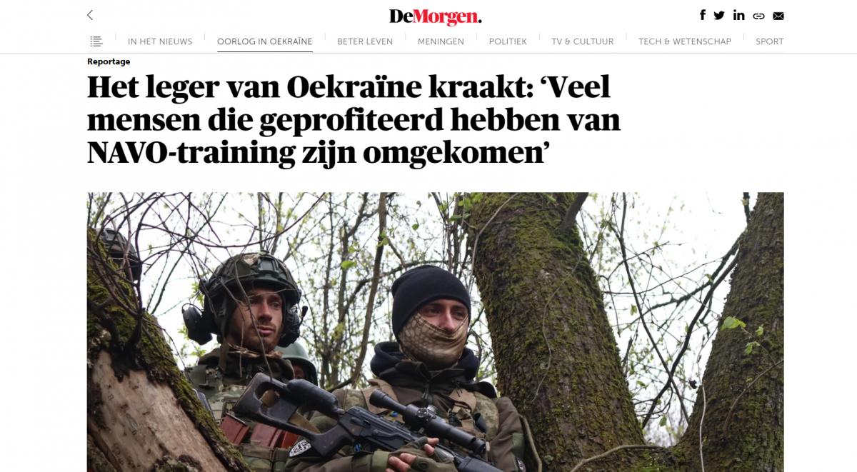 Holland riport: a NATO-kiképzést kapott ukrán sereget az orosz hadsereg mára gyakorlatilag felmorzsolta