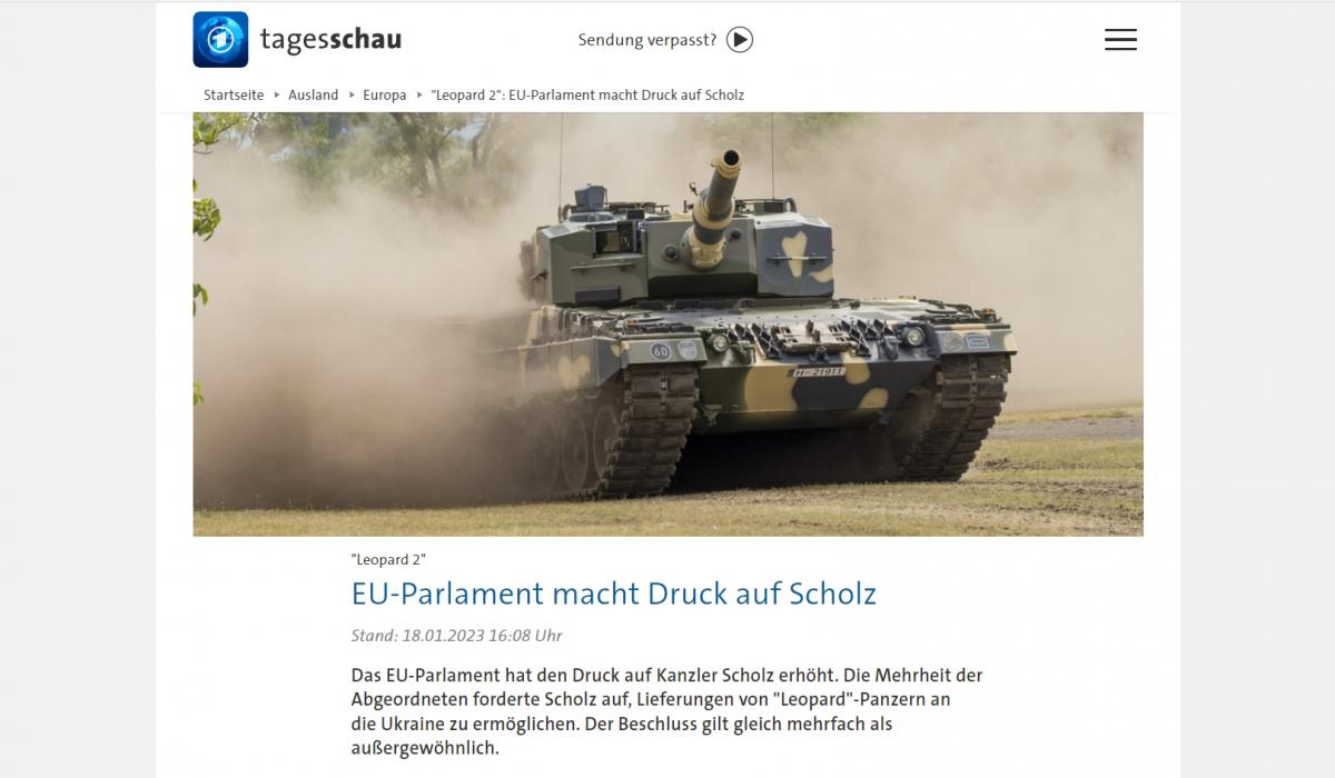Példátlan nyomásgyakorlás az EP részéről: az európai zöldek indítványára felszálították Scholzot, adja át Ukrajnának a Leopardokat