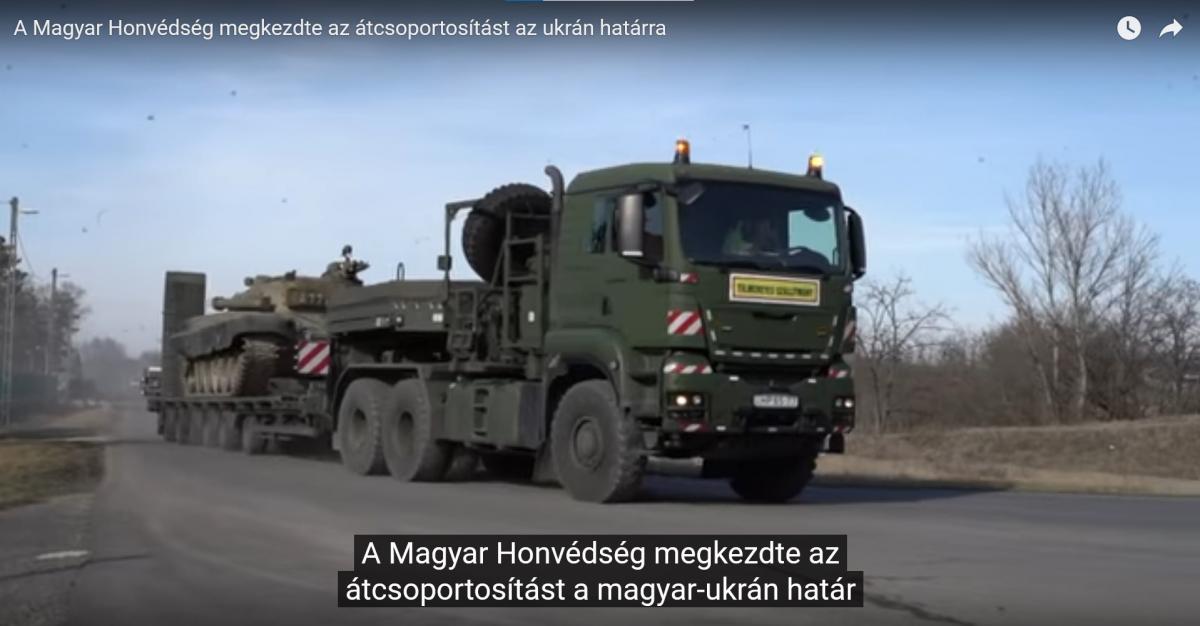 A Magyar Honvédség megkezdte az átcsoportosítást a magyar–ukrán határhoz