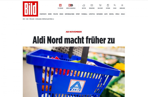 Korábban zárnak a német energiaválság miatt az ALDI diszkontok