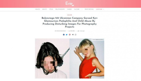 Kisgyerekeket szexualizál egy kijevi cég a "glamour" fotói készítésekor