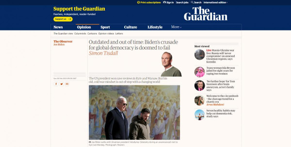 Guardian - Elavult és idejétmúlt: Biden keresztes hadjárata a globális demokráciáért kudarcra van ítélve