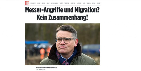 A CDU hesseni miniszterelnöke nem lát összefüggést a késes támadások és a migráció között