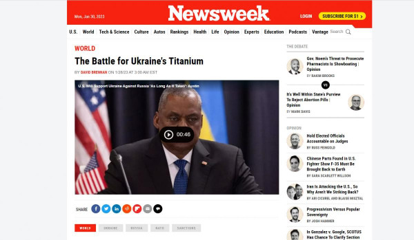 Newsweek: csata az ukrán titániumért