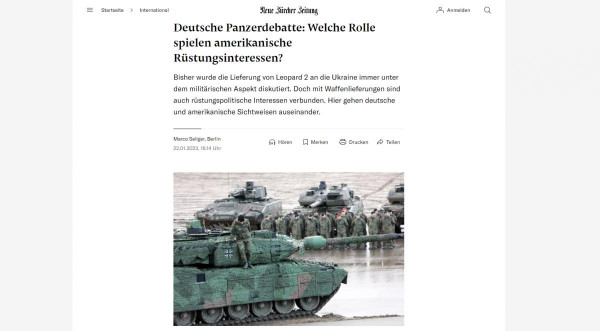 Német tankszállítási vita: az igazi kérdés nem az adományozás, hanem a német-amerikai fegyveripari üzleti vetélkedés