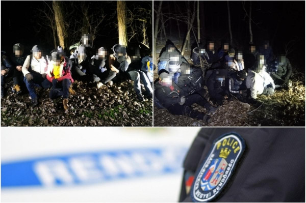 Kettős elfogás: 28 illegális migránst fogtak el a magyar rendőrök hajnalban