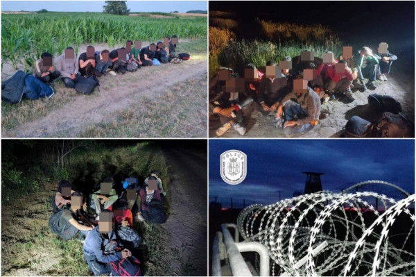 Rekord: 95 fős migránshordát állítottak meg a rendőrök