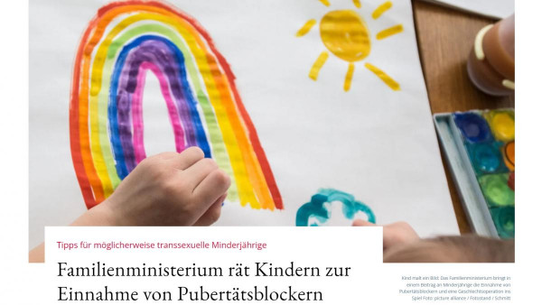 A német Családügyi Minisztérium azt tanácsolja a gyerekeknek, hogy szedjenek pubertásblokkolókat
