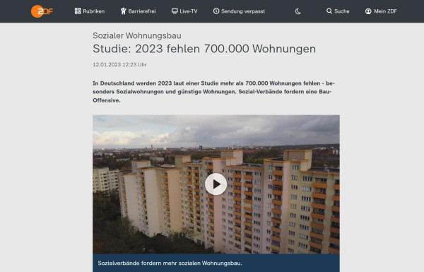 20 éves rekord: 700 000 lakás hiányzik 2023-ban a német bérlakáspiacról