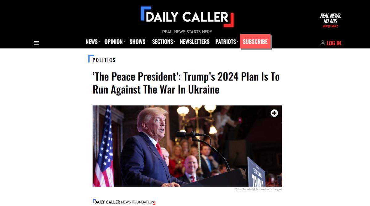 "A béke elnöke": Trumpnak 2024-re az a terve, hogy az ukrajnai háborúval szemben induljon el